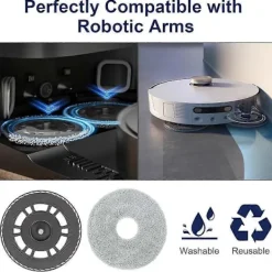 Discount Ersättningsmopplatthållare och moppdukar för Dreame L10S Pro Ultra Heat, L20 Ultra, X40 Ultra robotdammsugare