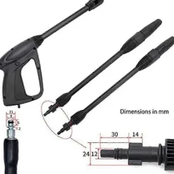 Sale Ersättningsmunstycke för högtryckstvätt, med variabelt munstycke och turbomunstycke, för elektrisk högtryckstvätt