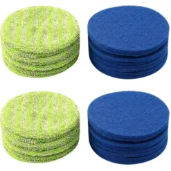 Outlet Ersättningspad för sladdlös elektrisk roterande moppmaskin inklusive 16 mikrofibermattor och 16 inomhus Hy