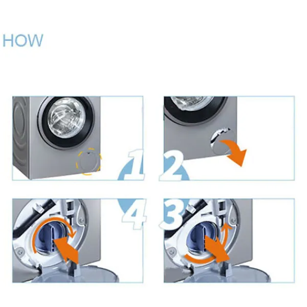 Hot Ersättningspumpfilter för Siemens tvättmaskin Tillbehör Blå