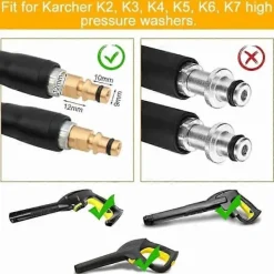 New Ersättningsslang för högtryckstvättar Kompatibel med Karcher K2-K7, snabbkoppling (6m)-xindaren