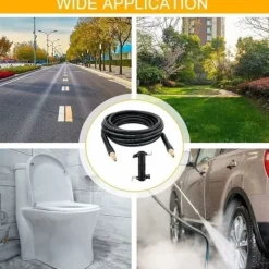 Clearance Ersättningsslang kompatibel med Kärcher K2 K3 K4 K5 K6 K7 högtryckstvätt, högtrycksslang med snabbkoppling och snabbfäste (6m)