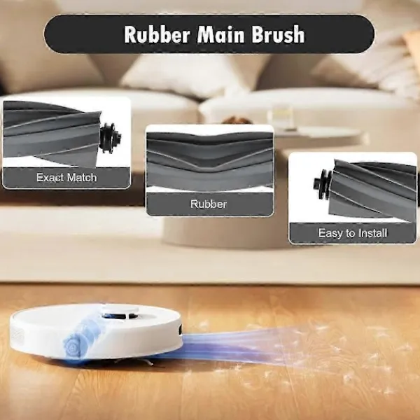 Ersättningstillbehör för Dreame D10 Plus Gen 2 Robotdammsugare Huvudborste Sidoborste Hepa Filter Moppduk