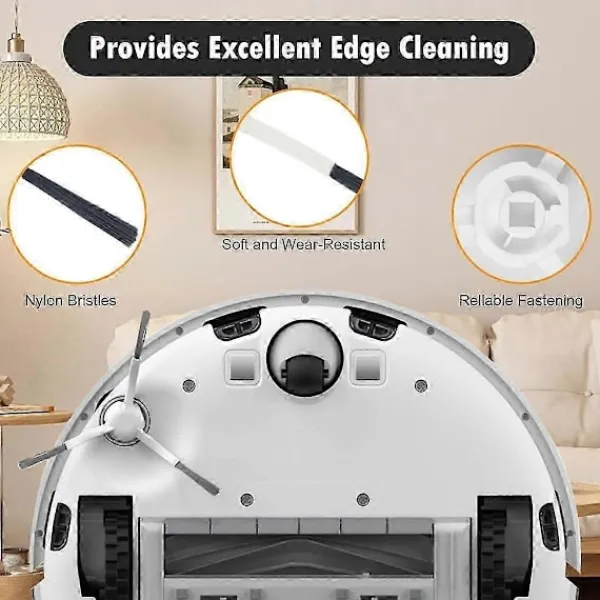 Ersättningstillbehör för Dreame D10 Plus Gen 2 Robotdammsugare Huvudborste Sidoborste Hepa Filter Moppduk