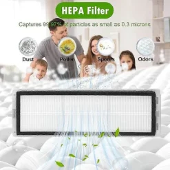 Ersättningstillbehör för Dreame D10 Plus Gen 2 Robotdammsugare Huvudborste Sidoborste Hepa Filter Moppduk