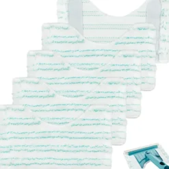 Hot Ersättningsöverdrag för duschmopp badrumsrengörare för Leifheit, mikrofiber ersättningsduk lämplig för rengöring av badrum