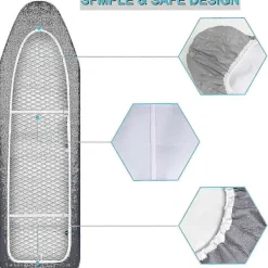 Online Ersättningsöverdrag för Strykbräda 125 X 45 Cm Stort Strykbrädsöverdrag Värme