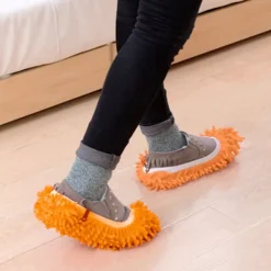 New Generic Ett par Rengöring Mopp Skor golvmopp Skor one size Orange