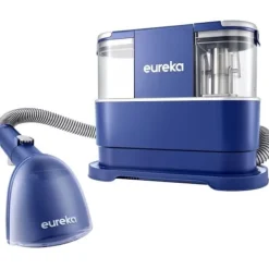 Clearance EUREKA NEY100 - Tvättmaskin för tygsoffor - 12500Pa - Dammsugare för rengöring av soffor, mattor, bilar - Vattentank 1.5 L Blå