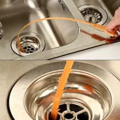 Discount Ferret Unblocker, 8-pack hårrengörare avloppsrensare - Orange