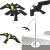 New Fågelskrämma Avskräckande Flygande Hök Drake för Trädgård Gård Skydd Gårdsdekoration