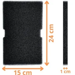 Outlet PHONILLICO Filter - Beko - 2964840100 - Set of 2 - Compatible Tumble Dryer - Black