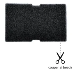Outlet PHONILLICO Filter - Beko - 2964840100 - Set of 2 - Compatible Tumble Dryer - Black
