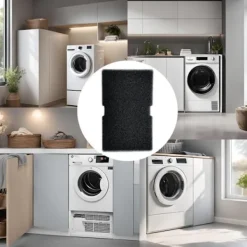 Outlet PHONILLICO Filter - Beko - 2964840100 - Set of 2 - Compatible Tumble Dryer - Black