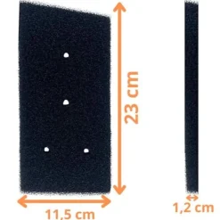 Outlet PHONILLICO Filter - Whirlpool - 481010716911 - Pack of 2 - Compatible with Tumble Dryer - Black