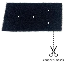 Outlet PHONILLICO Filter - Whirlpool - 481010716911 - Pack of 2 - Compatible with Tumble Dryer - Black