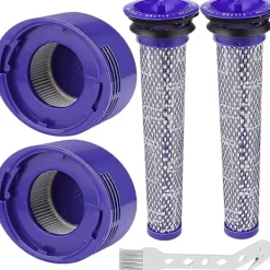 Filter för Dyson V8 / V7, tvättbara ersättningsfilter för Dyson V7 / V8 Absolute och Animal dammsugare, dammsugartillbehör för Dyson V8