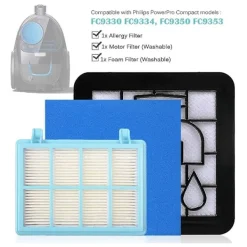 Outlet DAO Filter för Philips Powerpro Cylinder Dammsugare Fc9331 Fc9332 [DB]