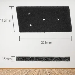 Outlet Filter för torktumlare 4-pack Svart Whirlpool 481010716911—pa