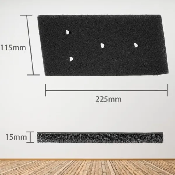 Outlet Filter för torktumlare 4-pack Svart Whirlpool 481010716911—pa