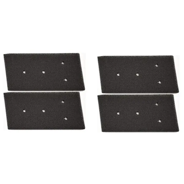 Outlet Filter för torktumlare 4-pack Whirlpool 481010716911 Svart[co]