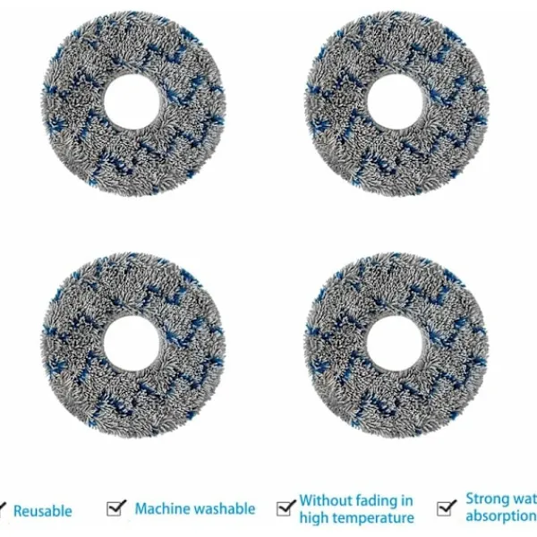 New Filterborste Duk Ersättnings Tillbehör Set för Ecovacs DEEBOT T20 Omni T10 Omni DEEBOT X1 Omni X1 Turbo X1 Plus Robotdammsugare (15 Delar)