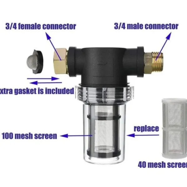 Online Filterpatron för tvättmaskin, amerikansk gänga, 3/4 trädgårdsslanganslutning - 1 st.