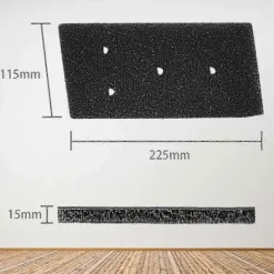 Online Filterset för torktumlare till Whirlpool - 4-pack kompatibla 481010716911_Billiga Gåvor Black