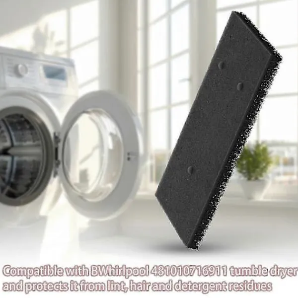 Online Filterset för torktumlare till Whirlpool - 4-pack kompatibla 481010716911_Billiga Gåvor Black
