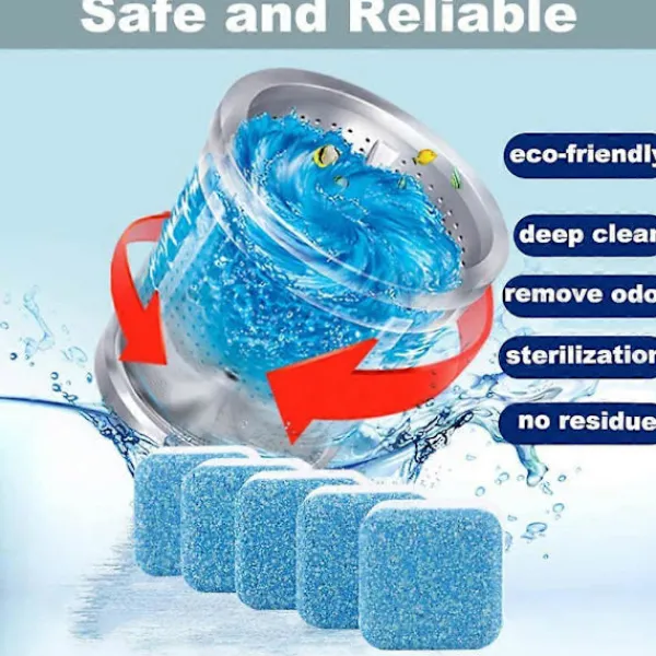 Online Finally Fresh Tvättmaskinsrengöring Vit Räkna Pulver 2 lådor