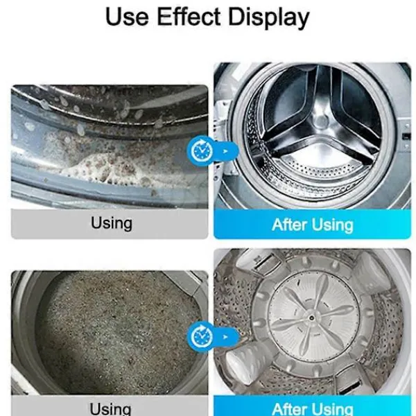 Online Finally Fresh Tvättmaskinsrengöring Vit Räkna Pulver 2 lådor