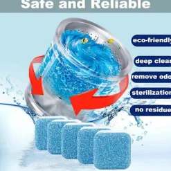 Clearance Finally Fresh Tvättmaskinsrengöring Vit Räkna Pulver 12/24/36 ST (FMY) blå blue 24PCS