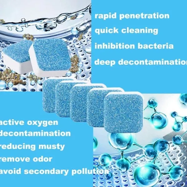 Online FMYSJ Finally Fresh Tvättmaskinsrengöring Vit Räkna Pulver 12/24/36 ST (FMY) blue 24PCS