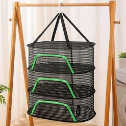 Online Fisk Torknät, Hängbart Torknät, Torkställnät, Fisknät för Torkning av Fisk Grönsaker Frukt C