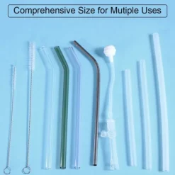 Best Flaskborste, 12 st Långa flaskrengöringsborstar, rörborste, vattenkokarborste, sugrörsborste, nylon (vit)