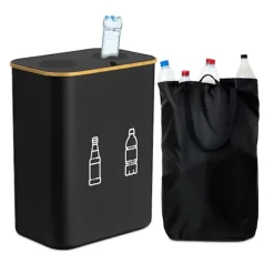 Online Northix Flaskuppsamlare med 2 avtagbara påsar, 160 liters kapacitet