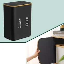 Online Northix Flaskuppsamlare med 2 avtagbara påsar, 160 liters kapacitet