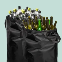 Online Northix Flaskuppsamlare med 2 avtagbara påsar, 160 liters kapacitet