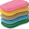 Outlet Flersidig köksskrubbspons, kraftig rengöringssvamp som inte repar, återanvändbar mikrofibersvamp för hushåll