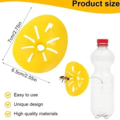 Outlet Fälla för asiatisk bålgeting, mikrogeting, getingfälla bifångare plast insektfälla getingfälla fångare, 6 stycken