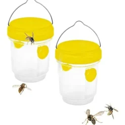 Hot Fälla för asiatiska bålgetingar, hängande utomhusfälla för getingar och bålgetingar, 2-pack kit för plastflaskor inomhusbruk, kompatibel med myggor, flugor, knott | Fyndiq
