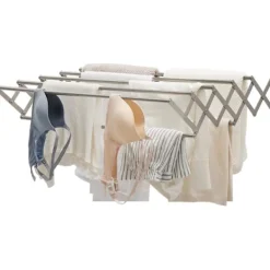 Discount Fällbar klädtork väggmonterad klädstång infällbar handdukshållare badrumshandduksställ utdragbar klädtork inomhus