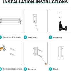 Discount Fällbar klädtork väggmonterad klädstång infällbar handdukshållare badrumshandduksställ utdragbar klädtork inomhus