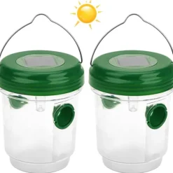 Discount Fällor för solcellsgetingar med LED-ljus, insektsfällor, anti-insektsfångare honungsfälla bin getingar myggor Drosophila för inomhus utomhusträdgård | Fyndiq