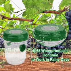 Discount Fällor för solcellsgetingar med LED-ljus, insektsfällor, anti-insektsfångare honungsfälla bin getingar myggor Drosophila för inomhus utomhusträdgård | Fyndiq