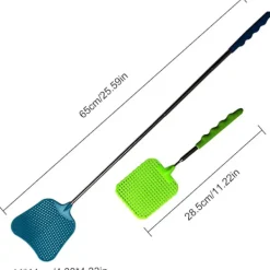 New Flugdödare, Flugdödare, Flugdödare, Flugdödare, 4 st Teleskopisk Flugdödare Solid Flugdödare Plast Flugdödare Kökshjälp