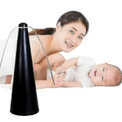 Outlet Flugfälla för hushållsbruk Flugavvisande Fläkt Insektsdödare Fly Away 3 färger B Yu Black