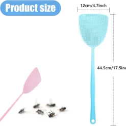 Online Flugfångare, 3 st plastflugfångare, manuell flugfångare för att avvisa flugor, myggor, insekter (blå, grön, rosa)