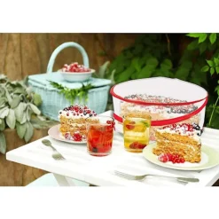 Online Flughuva Mat Flugskydd 3 stycken Matskärmsskydd för Mat med Olika Storlekar Hopfällbar