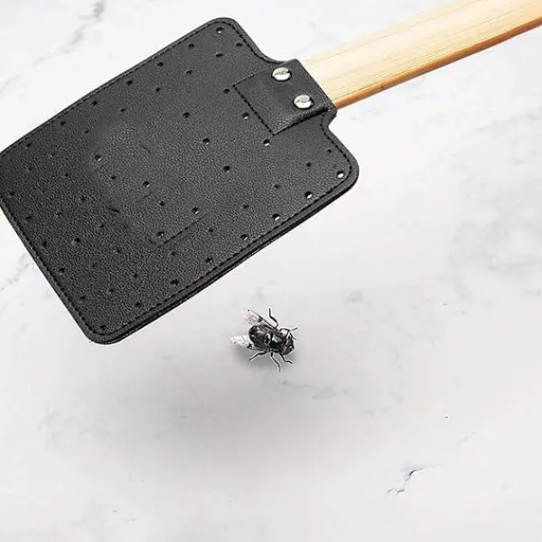 Best Flugsmälla, manuell skadedjursbekämpning, trä och syntetiskt läder, hållbar manuell teleskopisk flugfälla för myggor och insekter inomhus